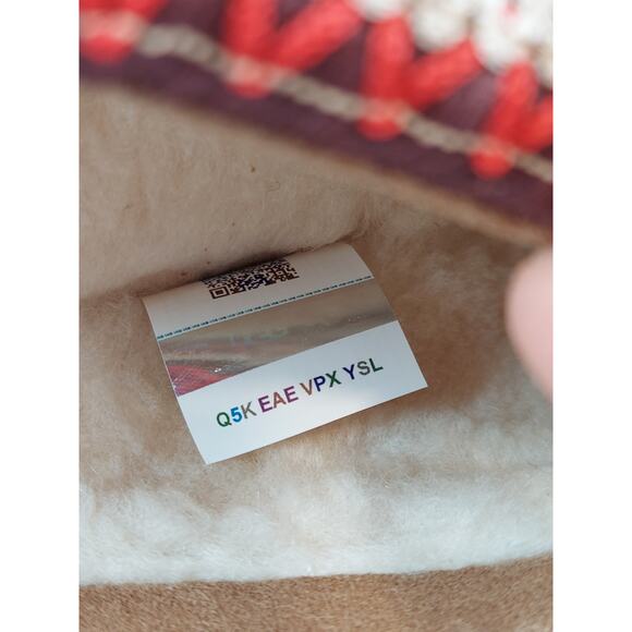 UGG Tazz Platform Suede Slippers Shoes Chestnut 1122553 New With Box Size 7 - Picture 11 of 12